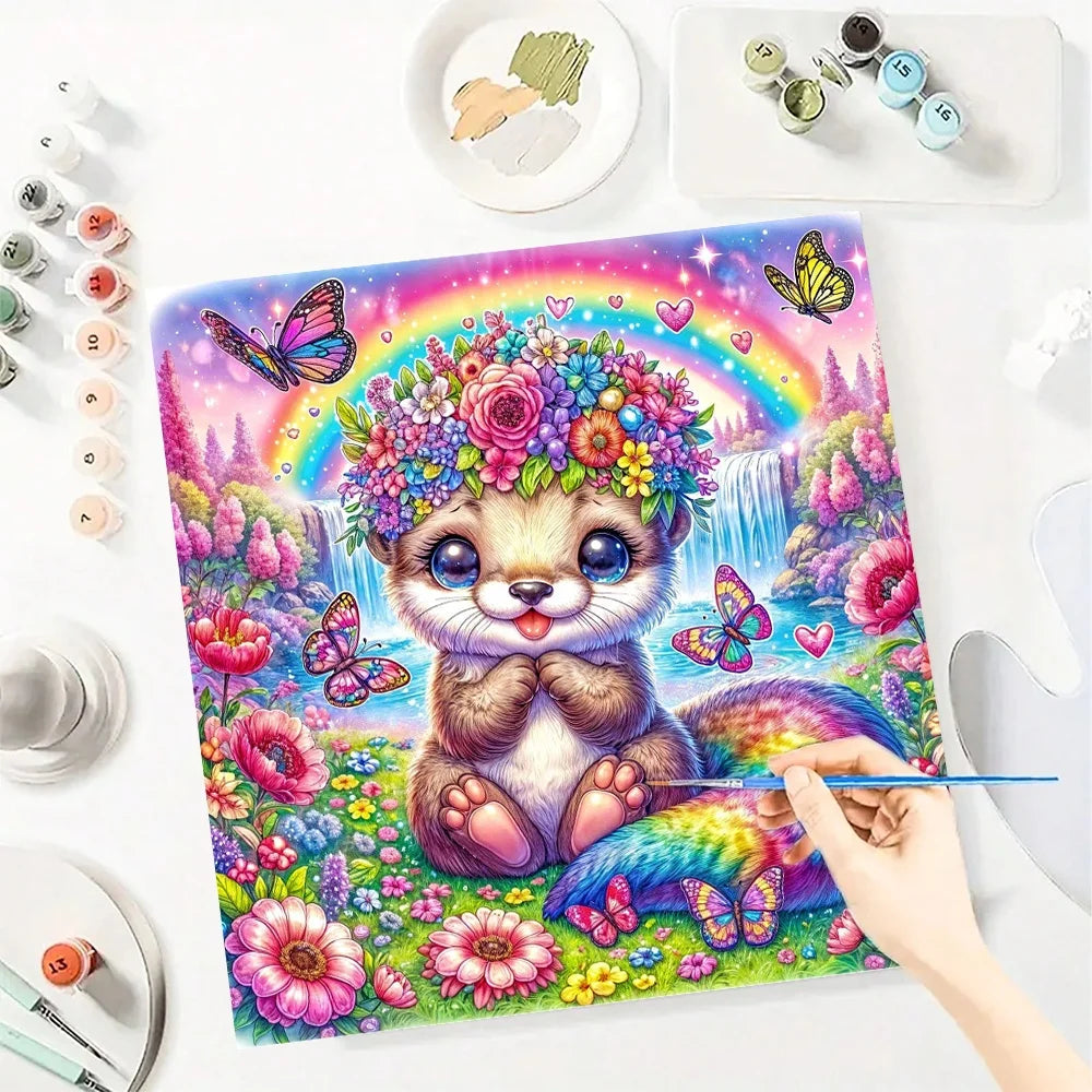 Animal Paint By Numbers For Adult Dragon Picture Diy Art Craft Kit HandPainted On Canvas Valentines Gift Home Decor