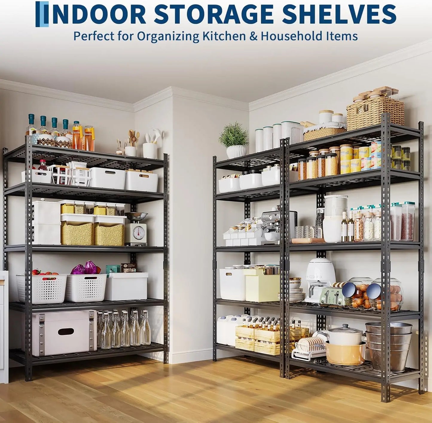 Twister.CK 5-Tier 2000lb Heavy Duty Metal Storage Shelving Unit