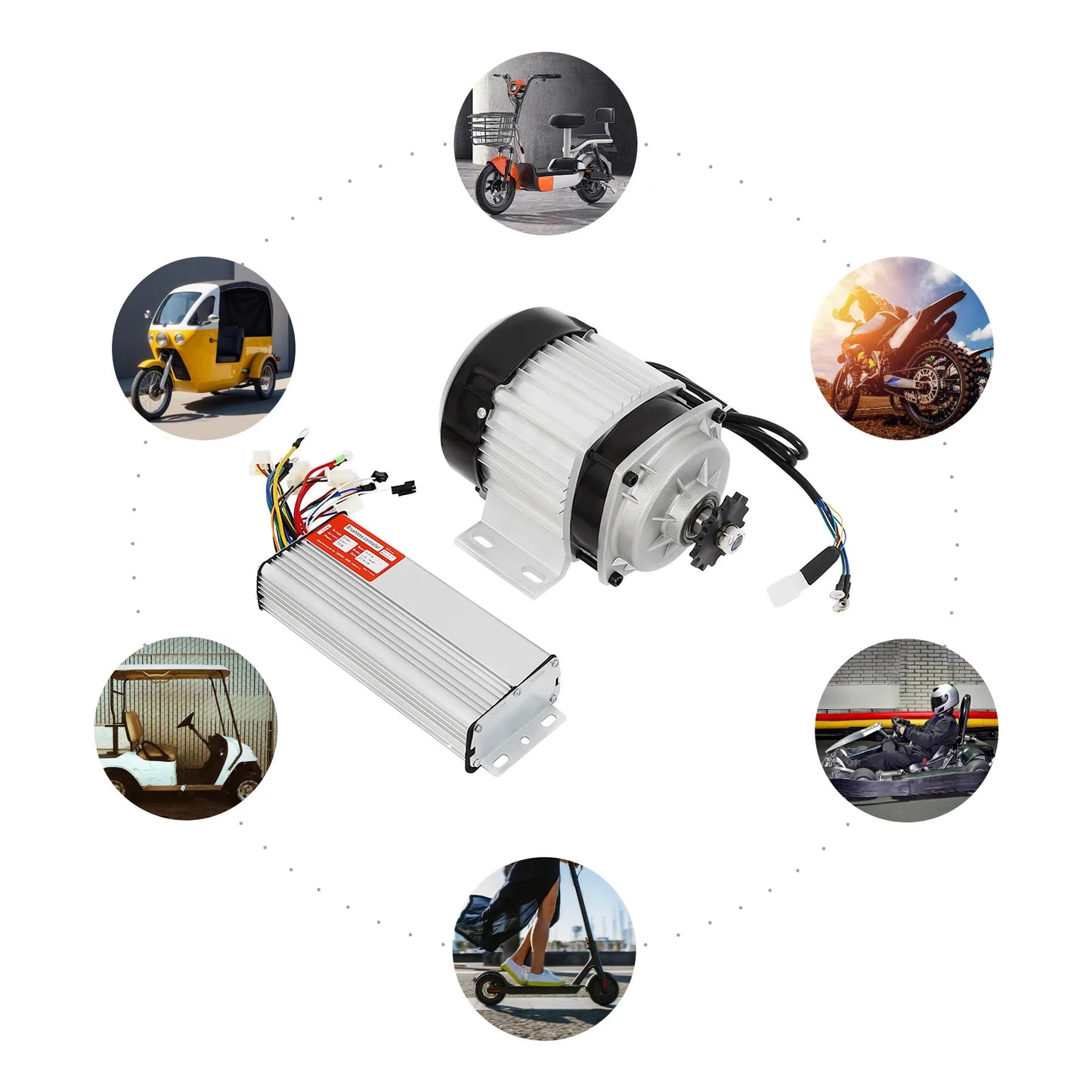 750W 48V Brushless Motor For Bicycles And Etricycles