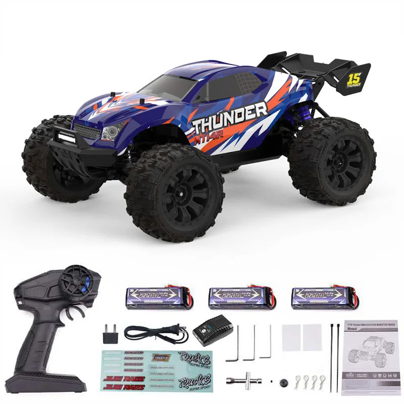 JIUSICE Brushless 2.4G RC Truck 4WD High Speed Off Road