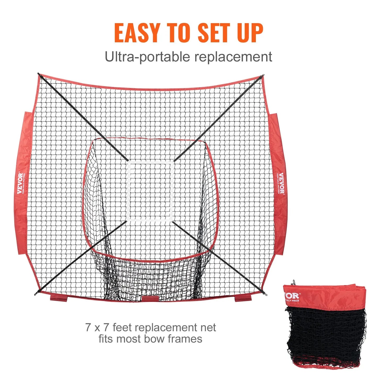 Baseball Softball Practice Net Portable Training For Hitting Pitching