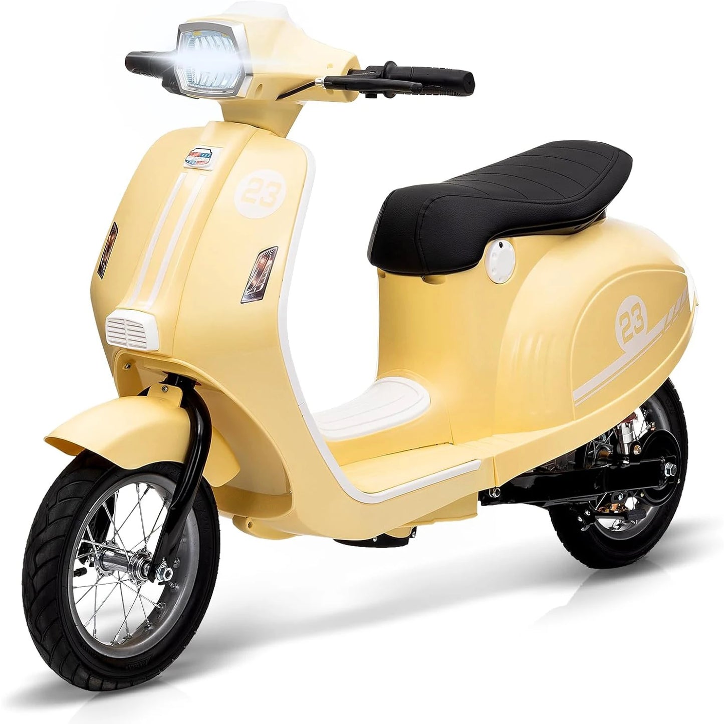 Children's Motorcycle Kids Ride on Toys 24 V 350 W Electric Seating Max 14 MPH Waterproof LED Lights for Aged 8-12 Max 59.9 kg