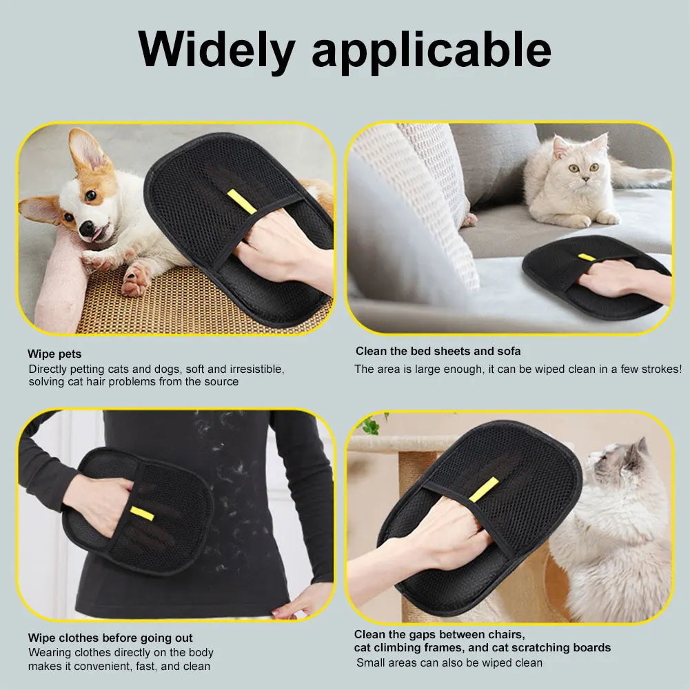 APWIKOGERH Pet Grooming Deshedding Glove For Dog Cat Rabbit