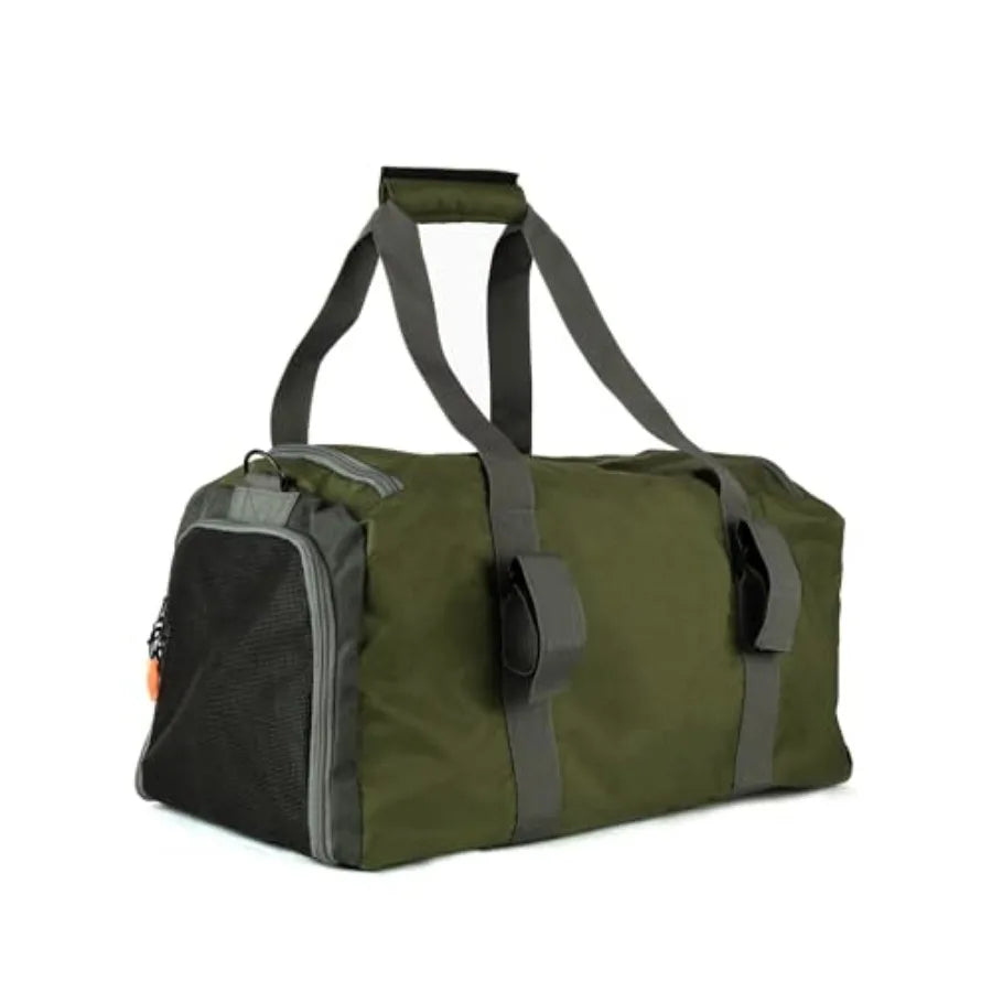 Amundson Wader Boots Bag for outdoor fishing and hunting, durable nylon material, olive green color, water-resistant with reinf