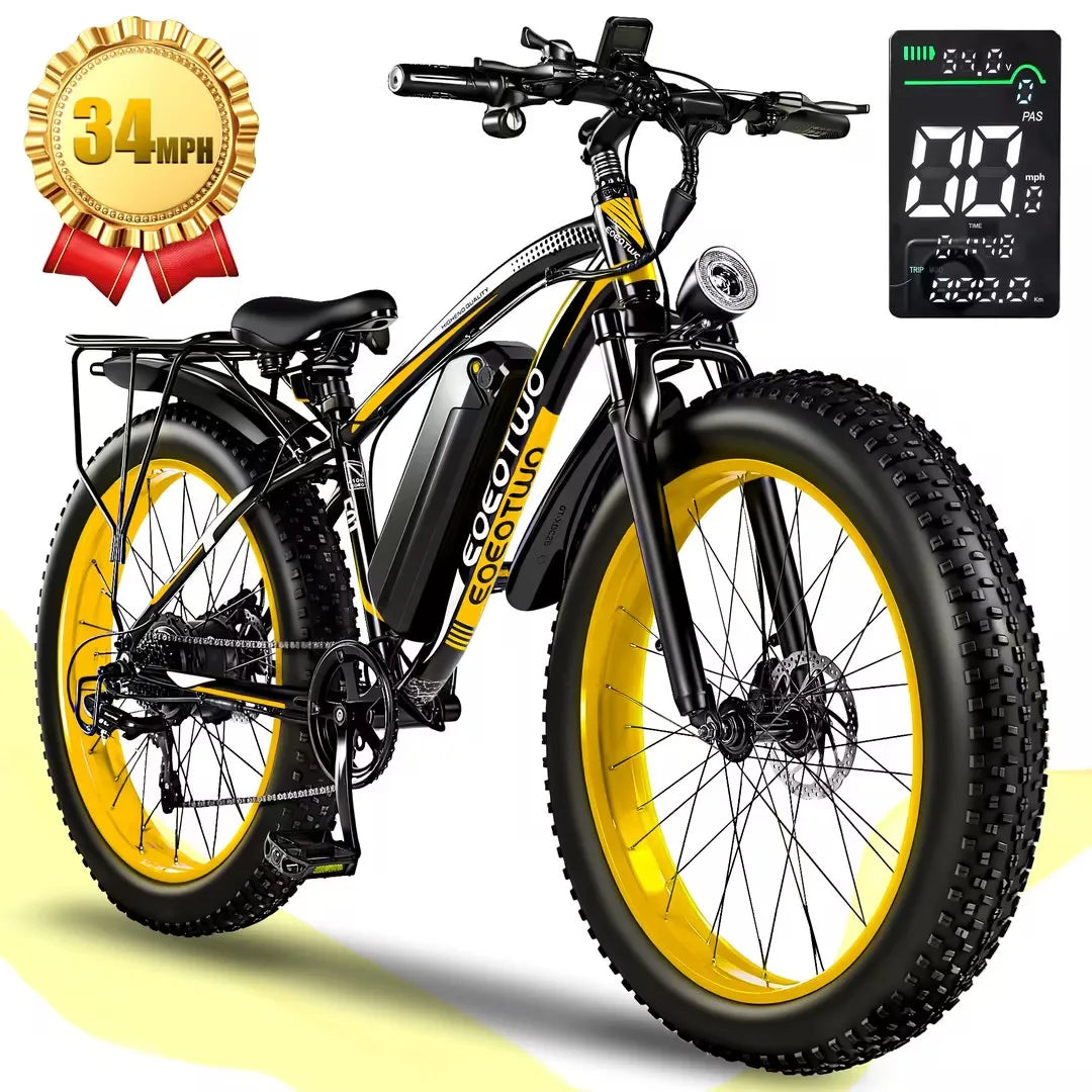 EOEOTWO 1500W Fat Tire Electric Bike For Adults All Terrain