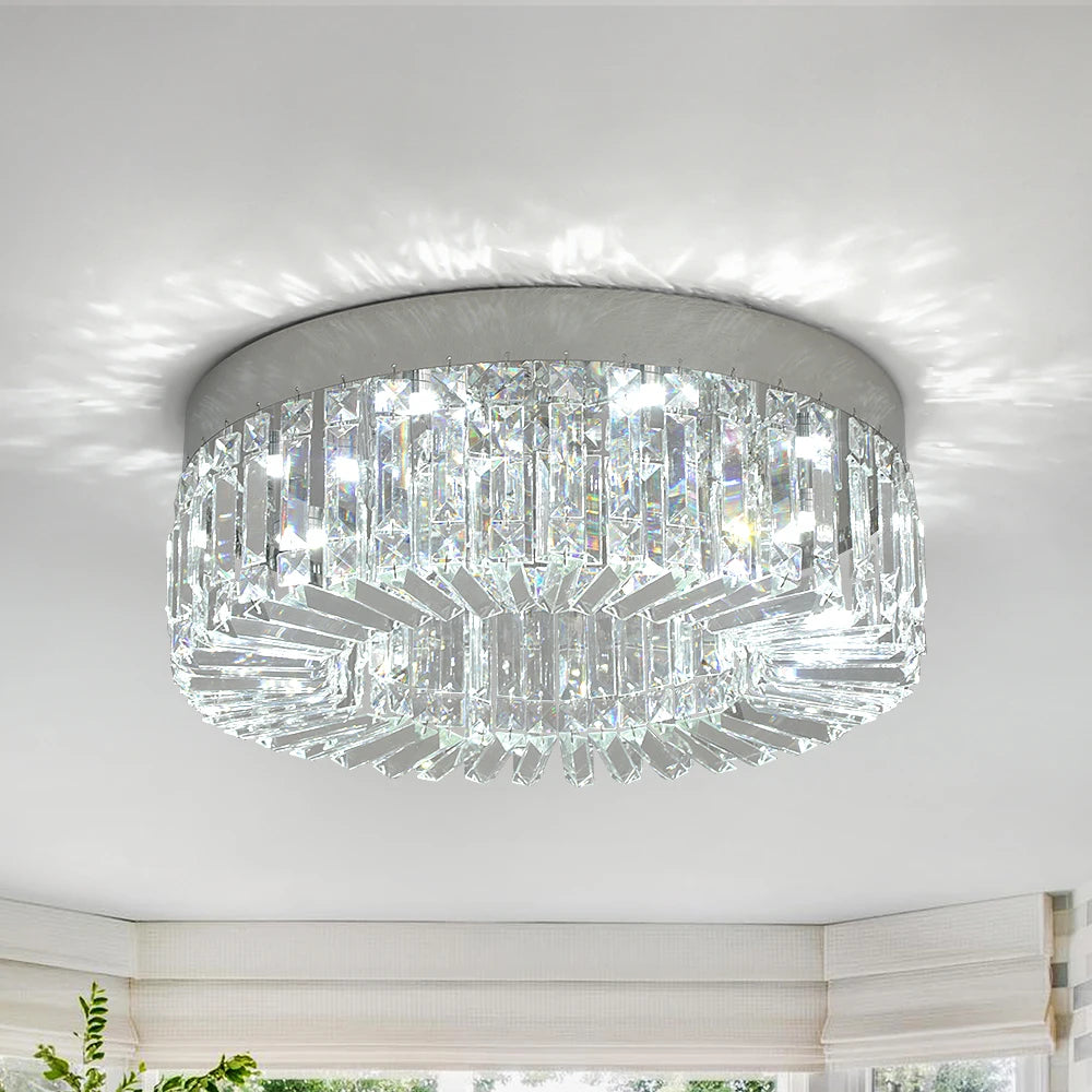 VETRULUS Crystal Ceiling Light Lux Modern Chandelier For Living Room