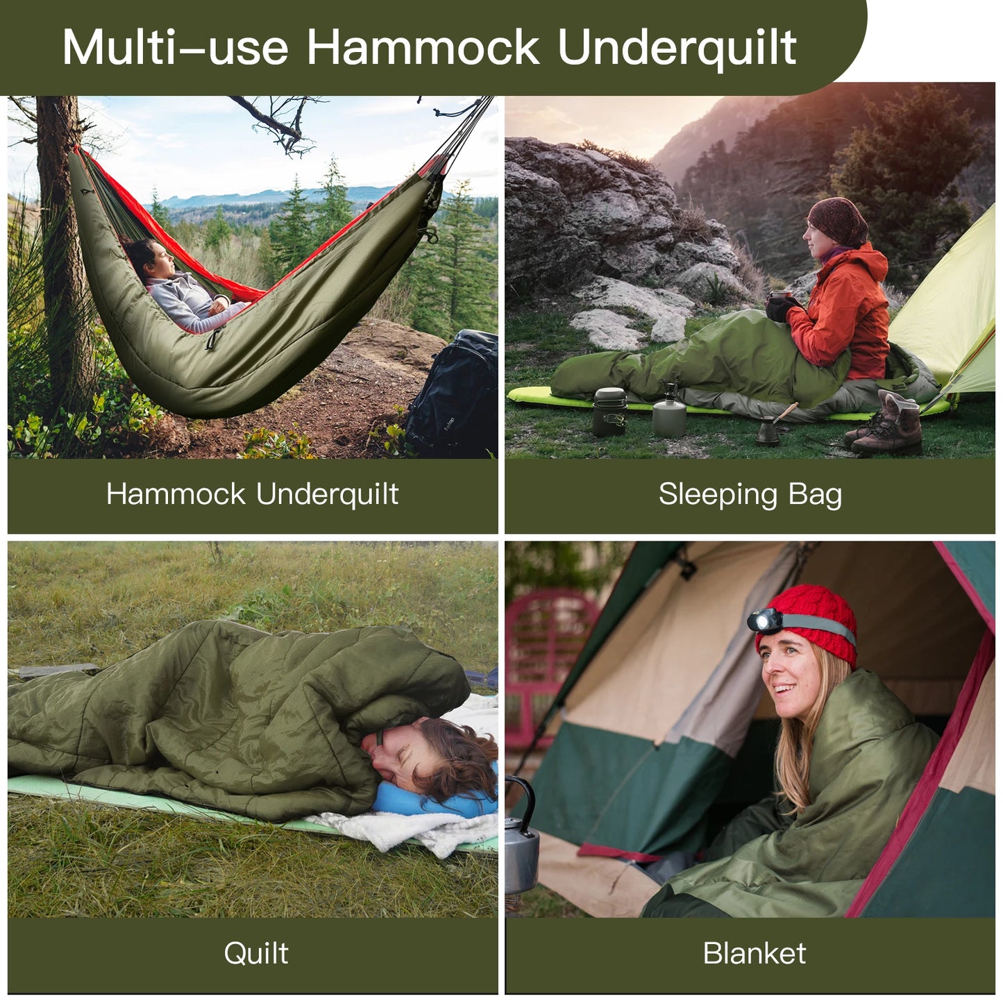 Night Cat Hammock Underquilt Insulated Sleeping Bag Blanket