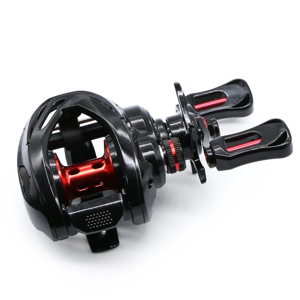 ROOBLINOS PL Ultra-Light Baitcasting Reel, Compact Low Profile Baitcaster, 7.0:1 Gear Ratio, Palm Fit, Magnetic Brake Fishing Reel for Creeks, Ponds, Light Lures & Finesse Bass