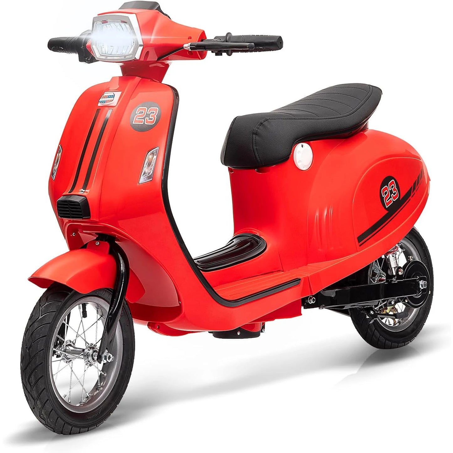 Children's Motorcycle Kids Ride on Toys 24 V 350 W Electric Seating Max 14 MPH Waterproof LED Lights for Aged 8-12 Max 59.9 kg