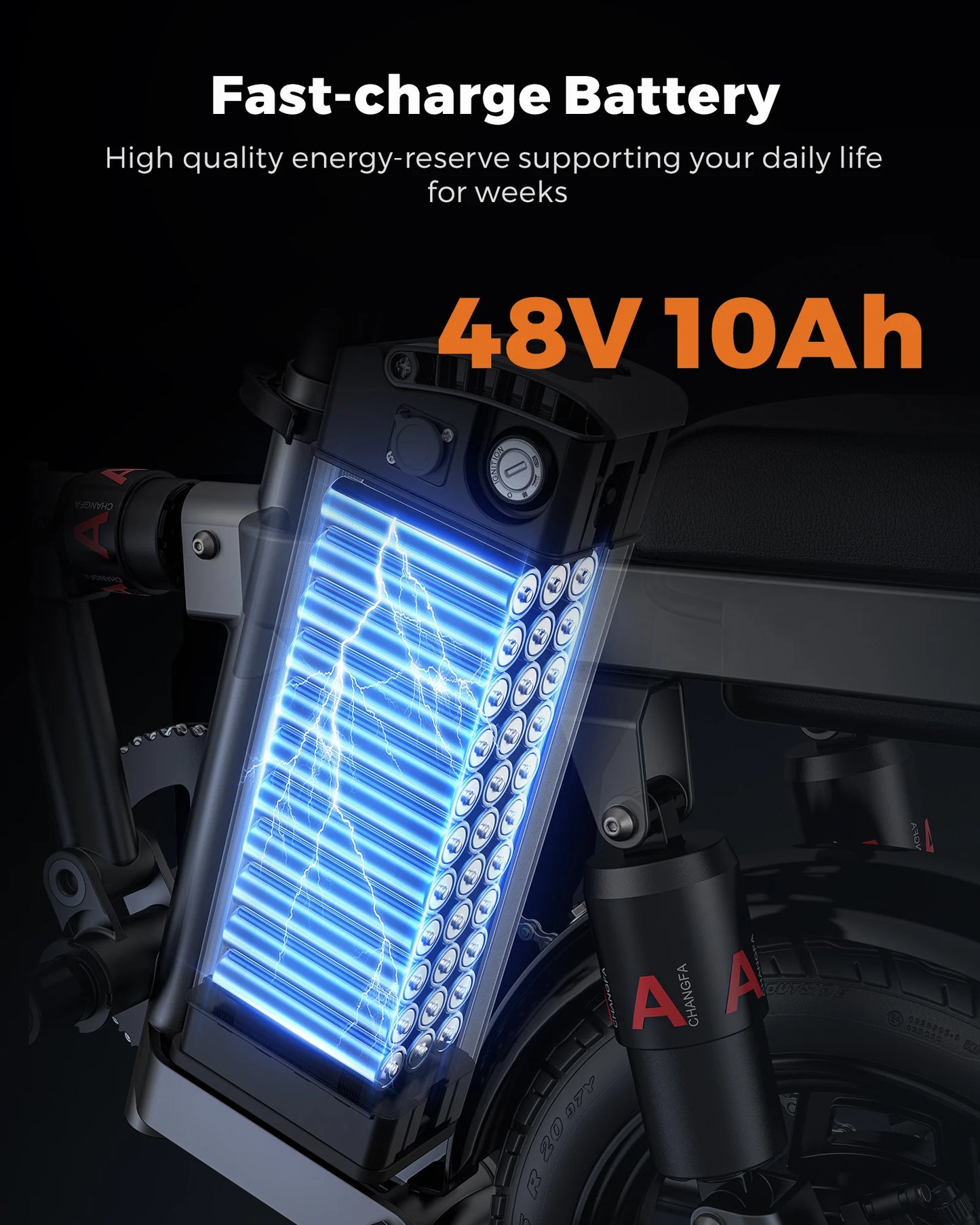 ENGWE T14 Folding Electric Bike 600W Peak Motor 48V Battery