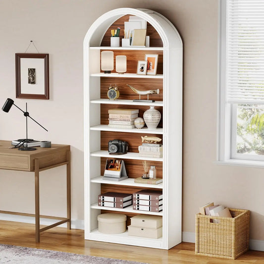 Little Tree Arched 8 Tier Bookcase With Storage Display Unit
