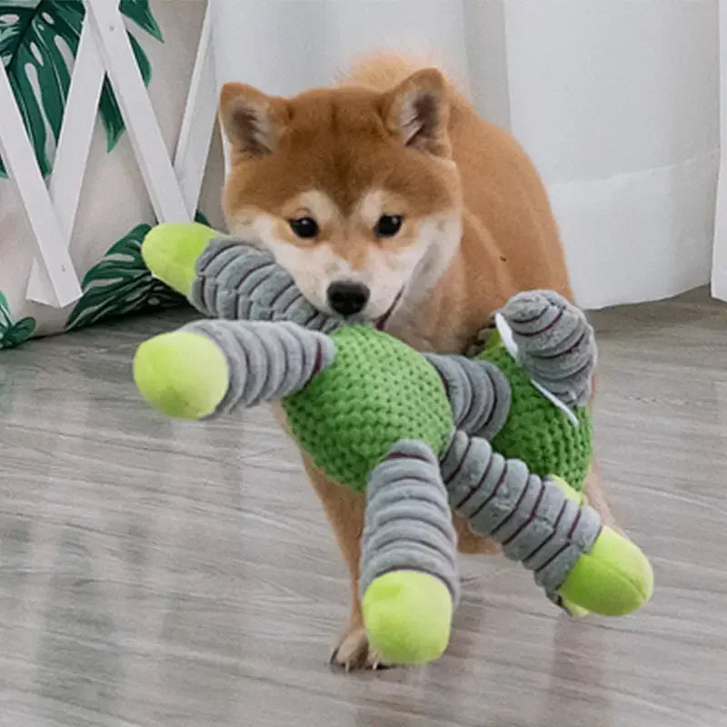 Indestructible Large Dog Squeaky Plush Toy For Chew Training