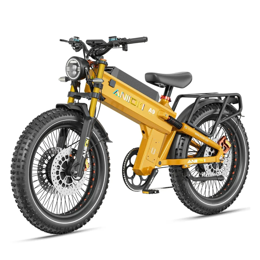 Electric Fat Tire Bike 6000W Dual Motor 60V 70Ah AWD A9 Pro Max