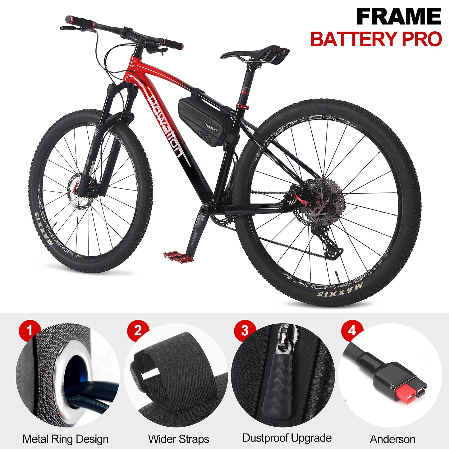 Ebike Triangle Battery 48V 10Ah 20Ah Waterproof Case