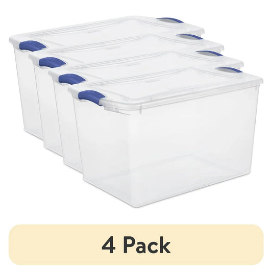 OEINGCN Sterilite Large Storage Bin With Latch Lid