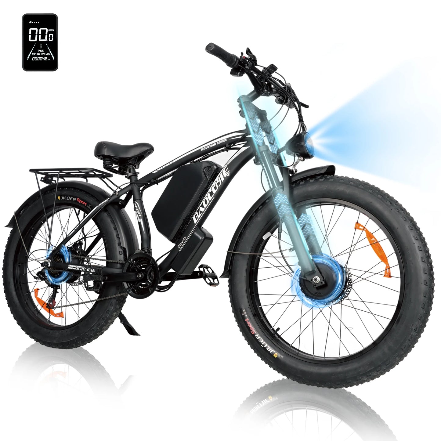 Baolujie DM01 60V 30Ah Electric Bike 42 MPH EBike