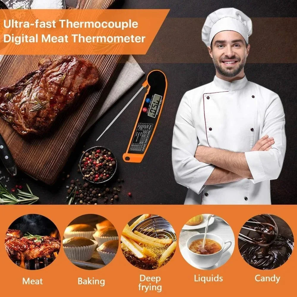 Digital Kitchen Thermometer For Meat Water And Milk Cooking