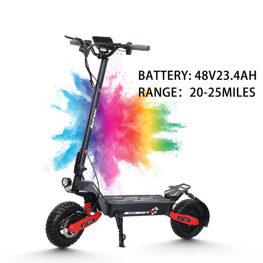 Arwibon Foldable Electric Scooter With 1200W Motor And Off Road Tires