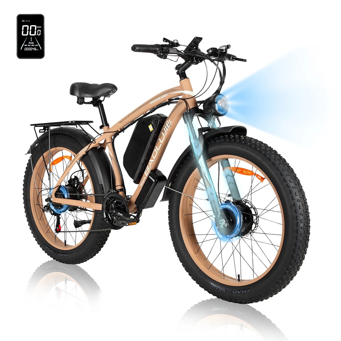 Baolujie DM01 60V 30Ah Electric Bike 42 MPH EBike