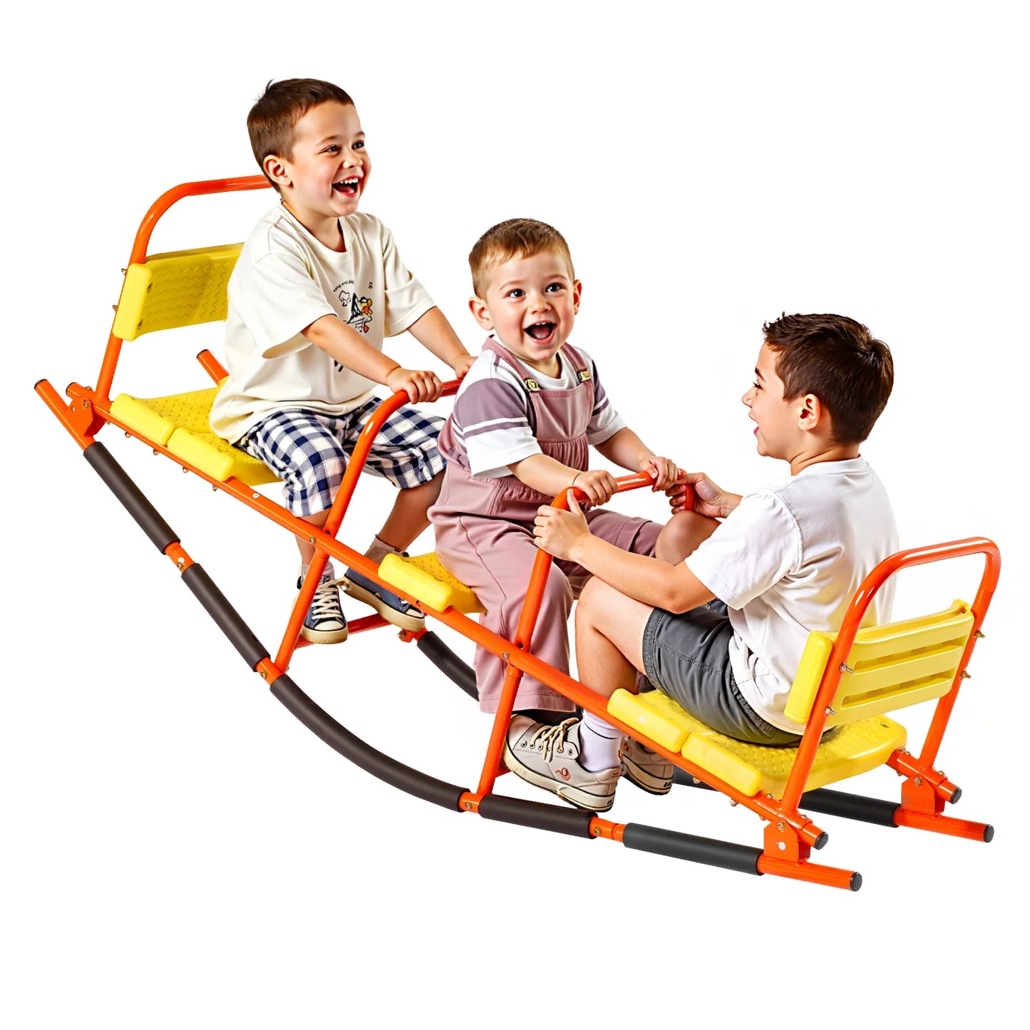 Kids Seesaw 200 Lb Capacity Metal Teeter Totter Outdoor Backyard