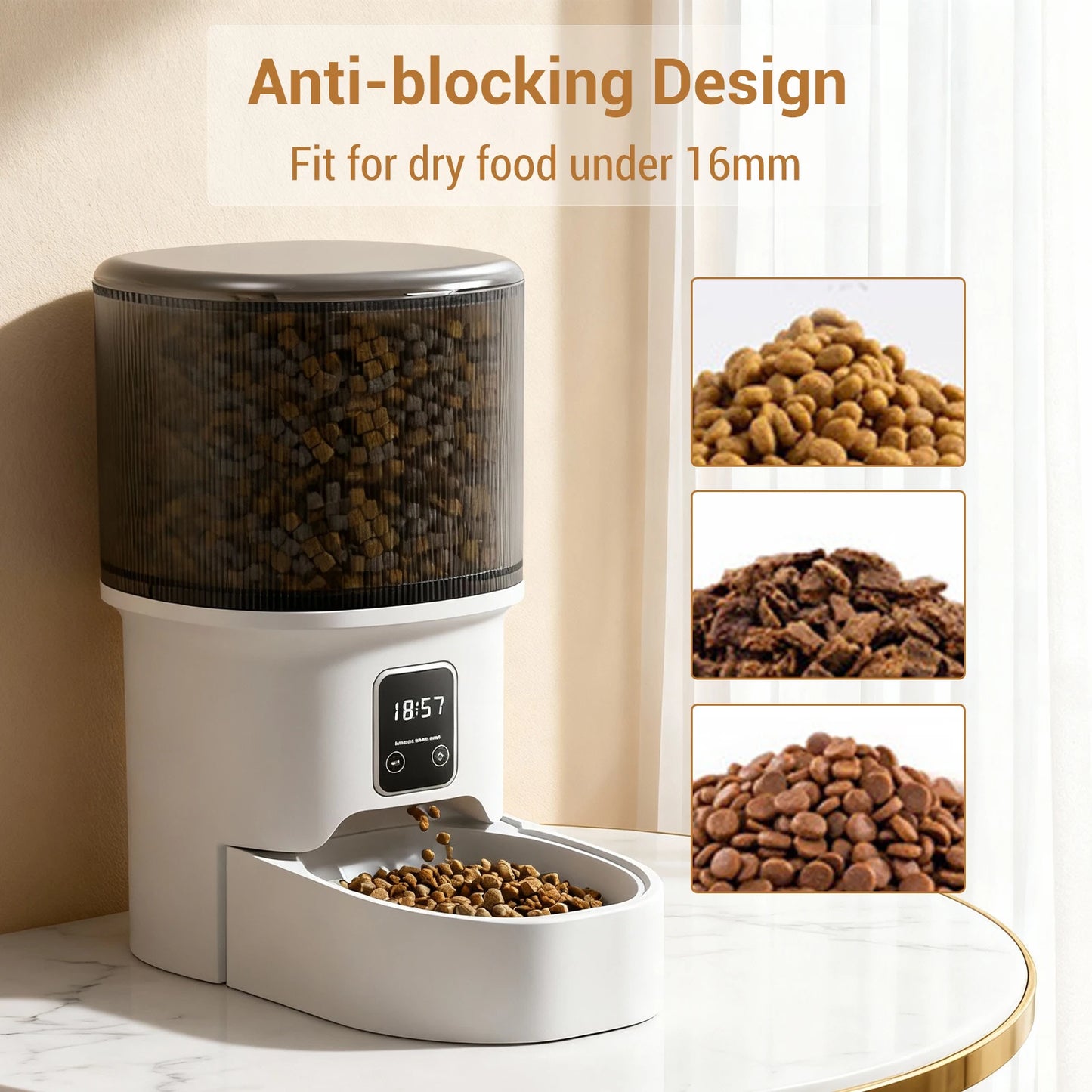 HiMISS Programmable Pet Feeder For Dogs And Cats With Timer