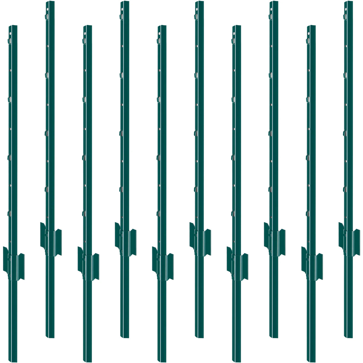 SucceBuy Heavy Duty Steel T-Post Fence Stakes for Outdoor Fencing