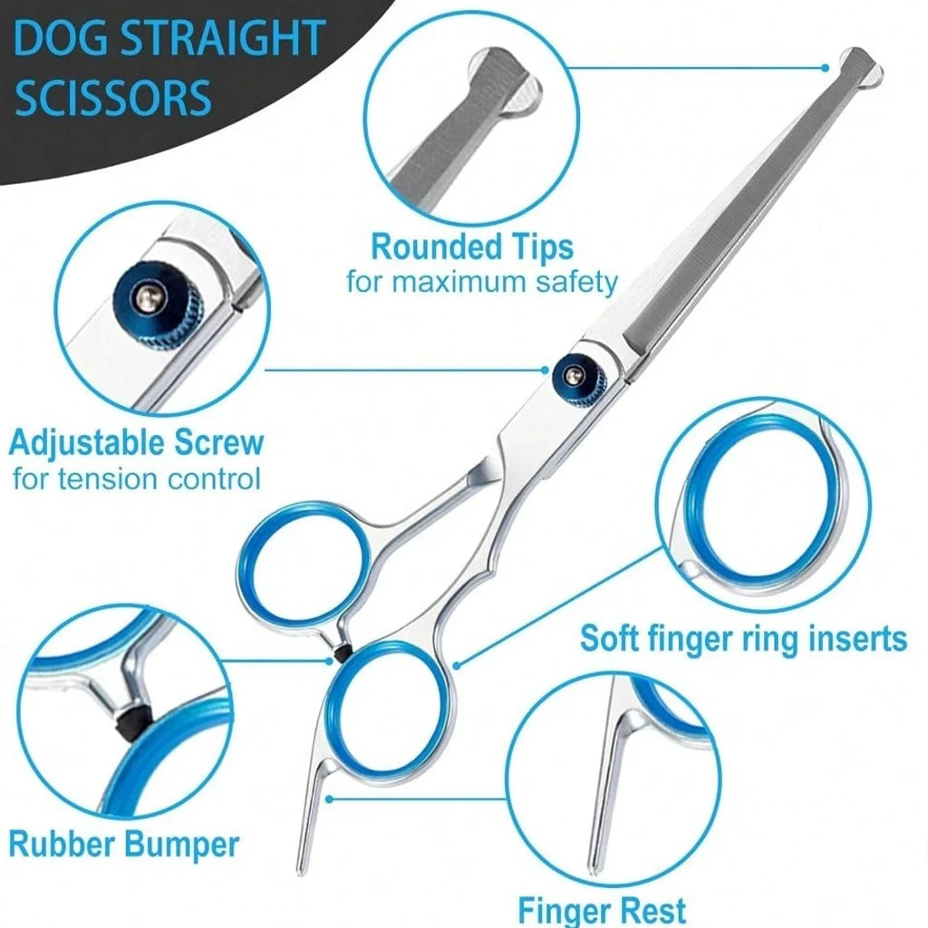 Shuyu Stainless Steel Pet Grooming Scissors Kit For Pets
