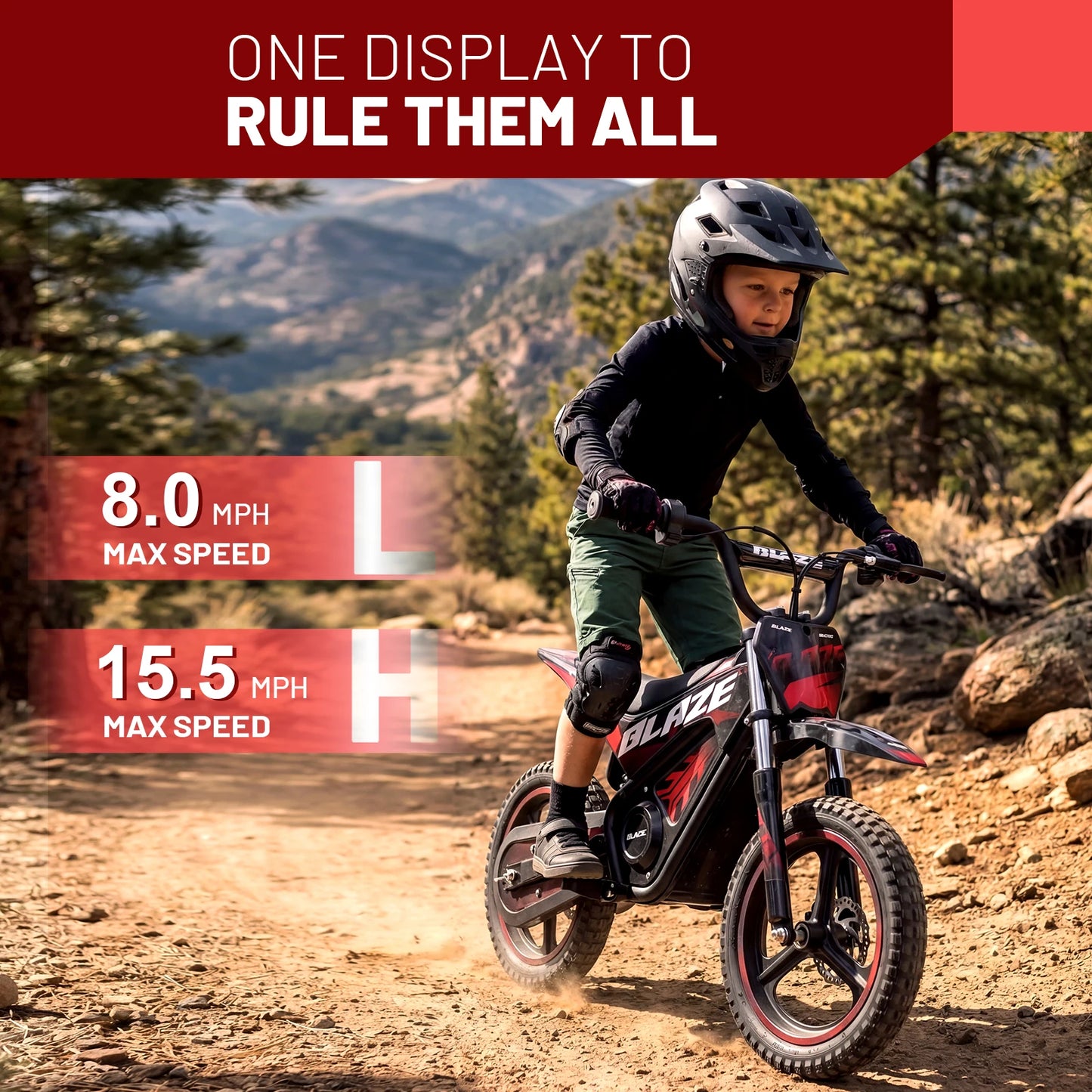 KOOZ HP01E 36V 350W Electric Dirt Bike For Kids Two-Speed