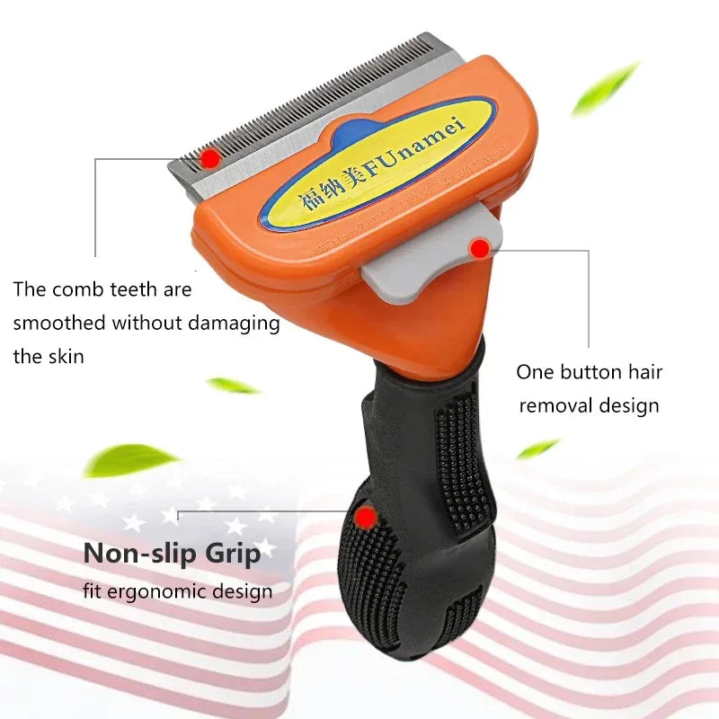 Cat And Dog Hair Removal Grooming Brush Comb For Pets