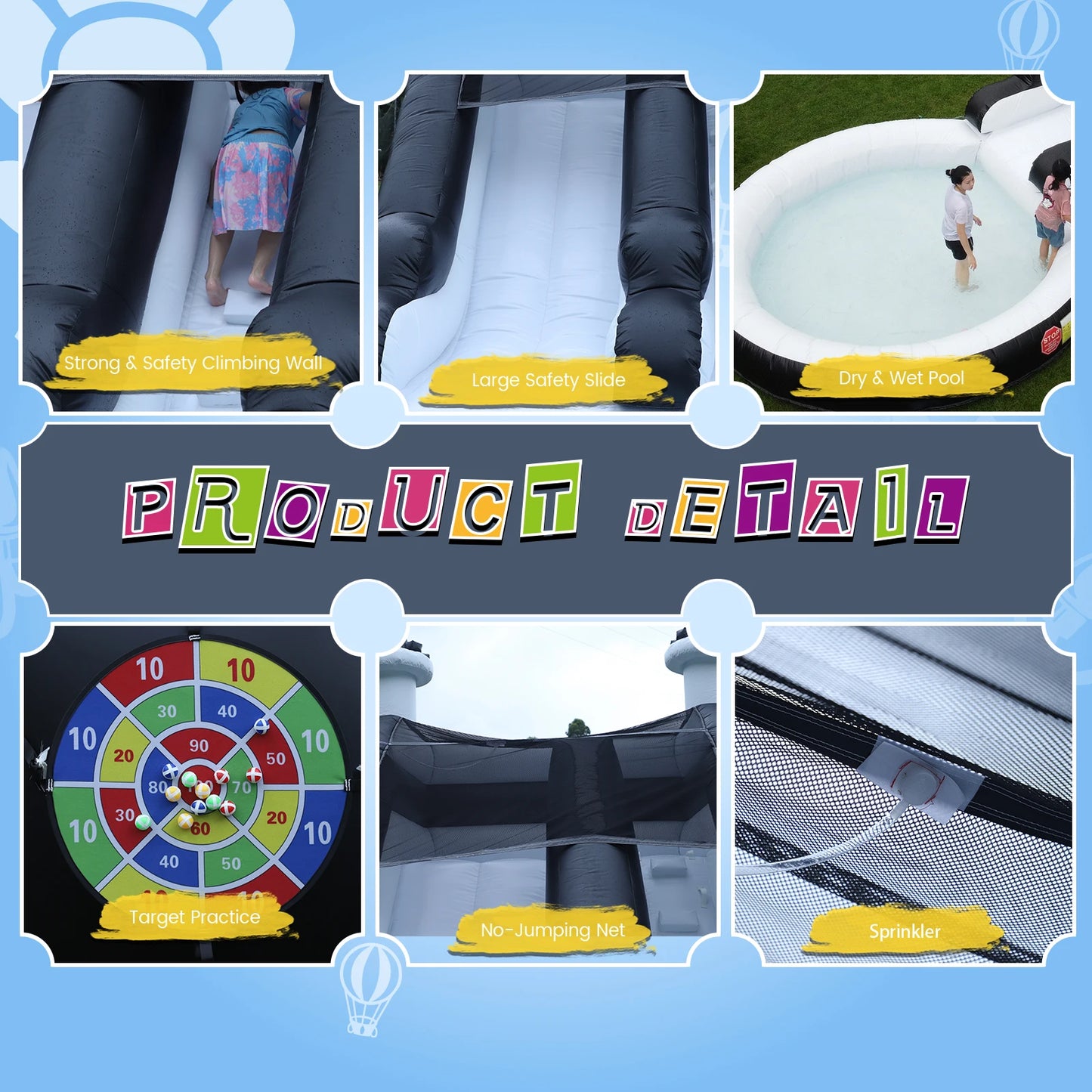 King Inflatable Water Slide With Big Pool For Kids