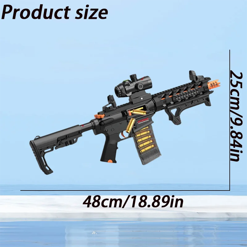 Creative toy gun, featuring stable shooting and balanced range and speed; the rechargeable design ensures long-lasting use, suit