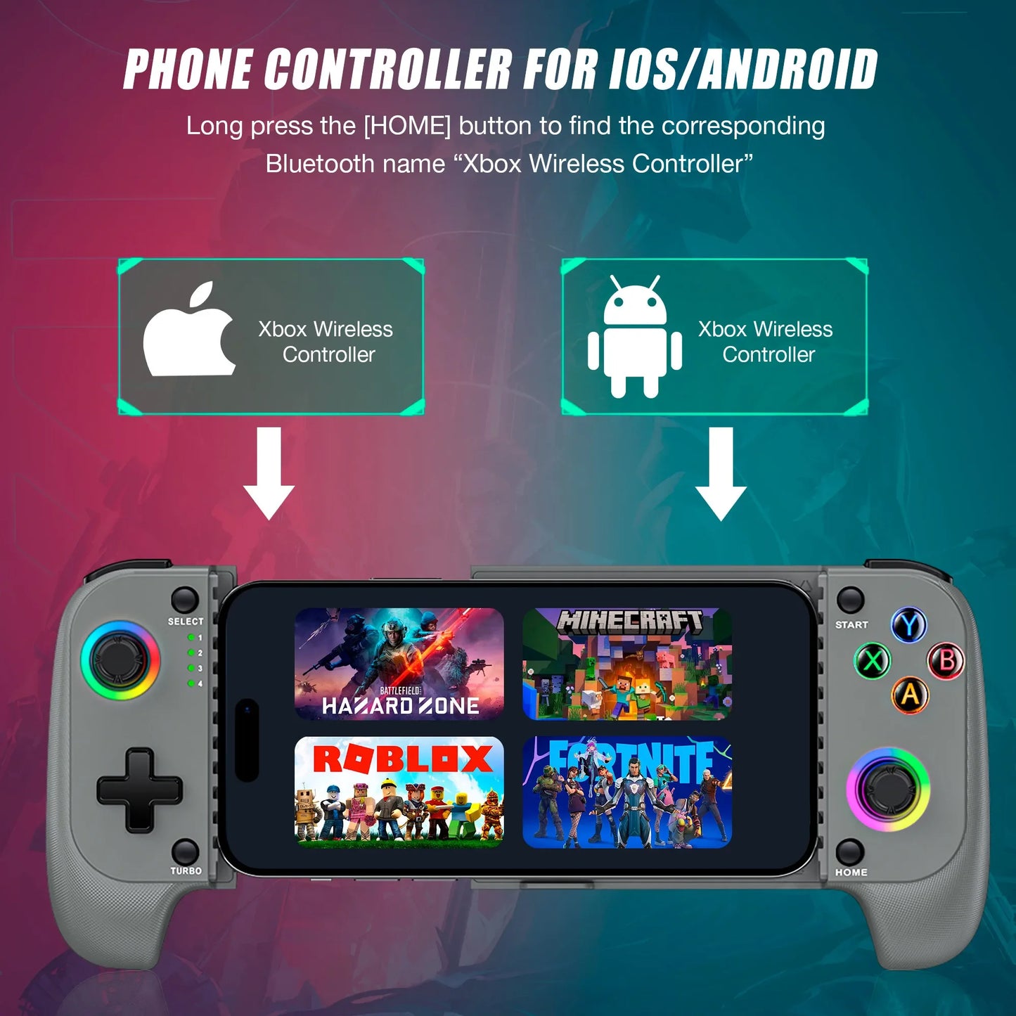 Beboncool MC103 Hall Effect Type C Gamepad For Android iOS