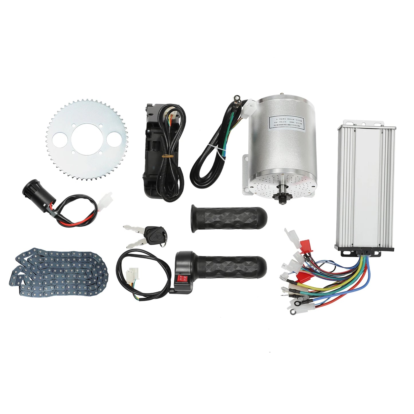 Noned 3KW Brushless Motor Kit 48-72V For E-Bikes Scooters