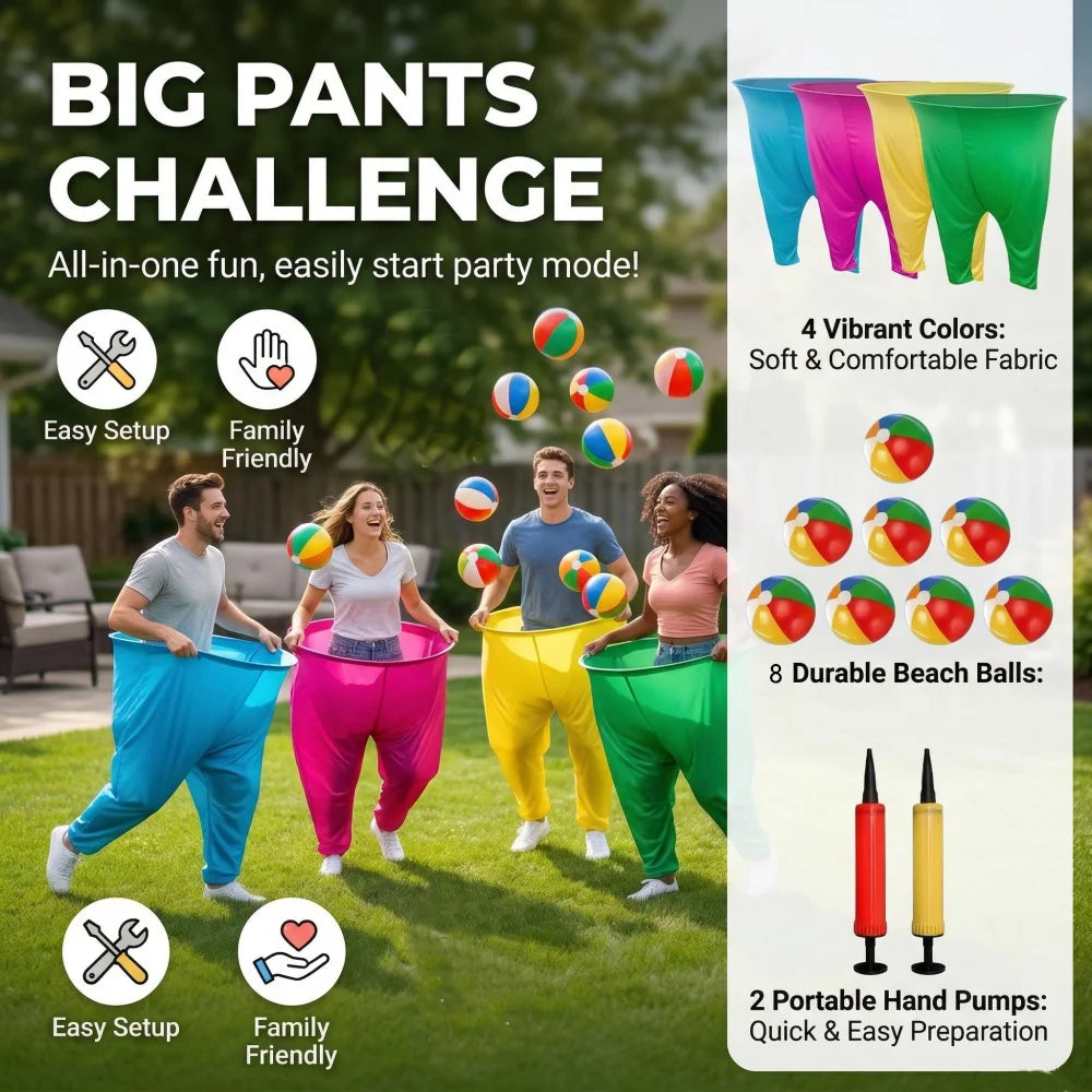 12pcs Set of Fun Grandma Pants Throwing Games, Suitable for Parties and Backyard Family Interactive Game Sets, Grandma Pants Throwing Games, Suitable for Outdoor Party Games, Family Interactive Toys, Playroom Activities, Suit