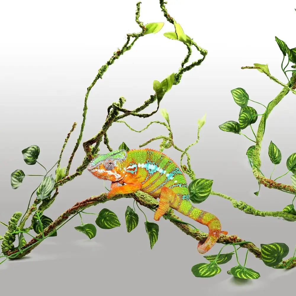 Artificial Hanging Vines for Reptile Terrariums Bearded Dragon Accessories