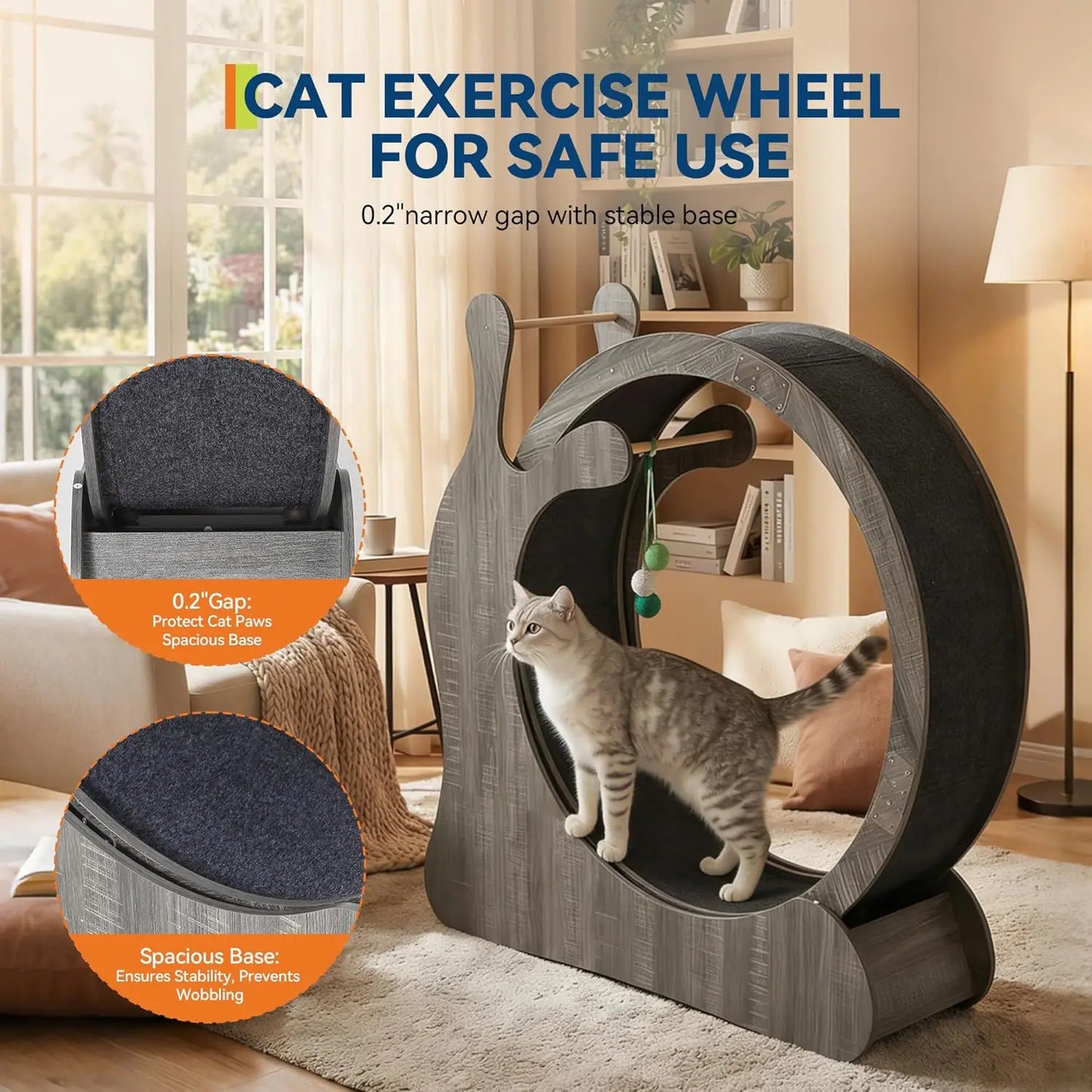 HiMISS Cat Exercise Wheel Indoor Fitness Treadmill For Cats