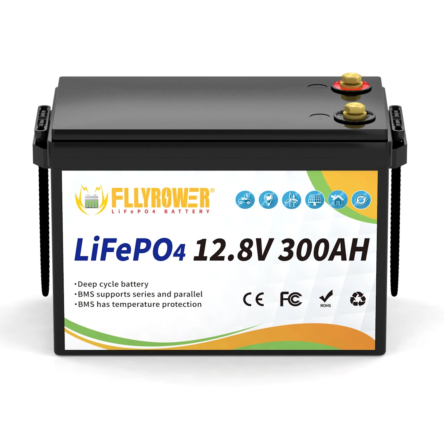Fly Power LiFePO4 12V Battery Pack 100Ah 300Ah for RVs