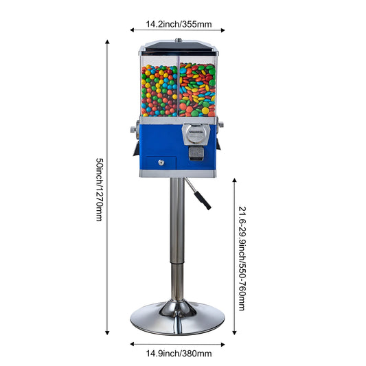 VEVOR Four Compartment Candy Vending Machine With Coin Mechanism