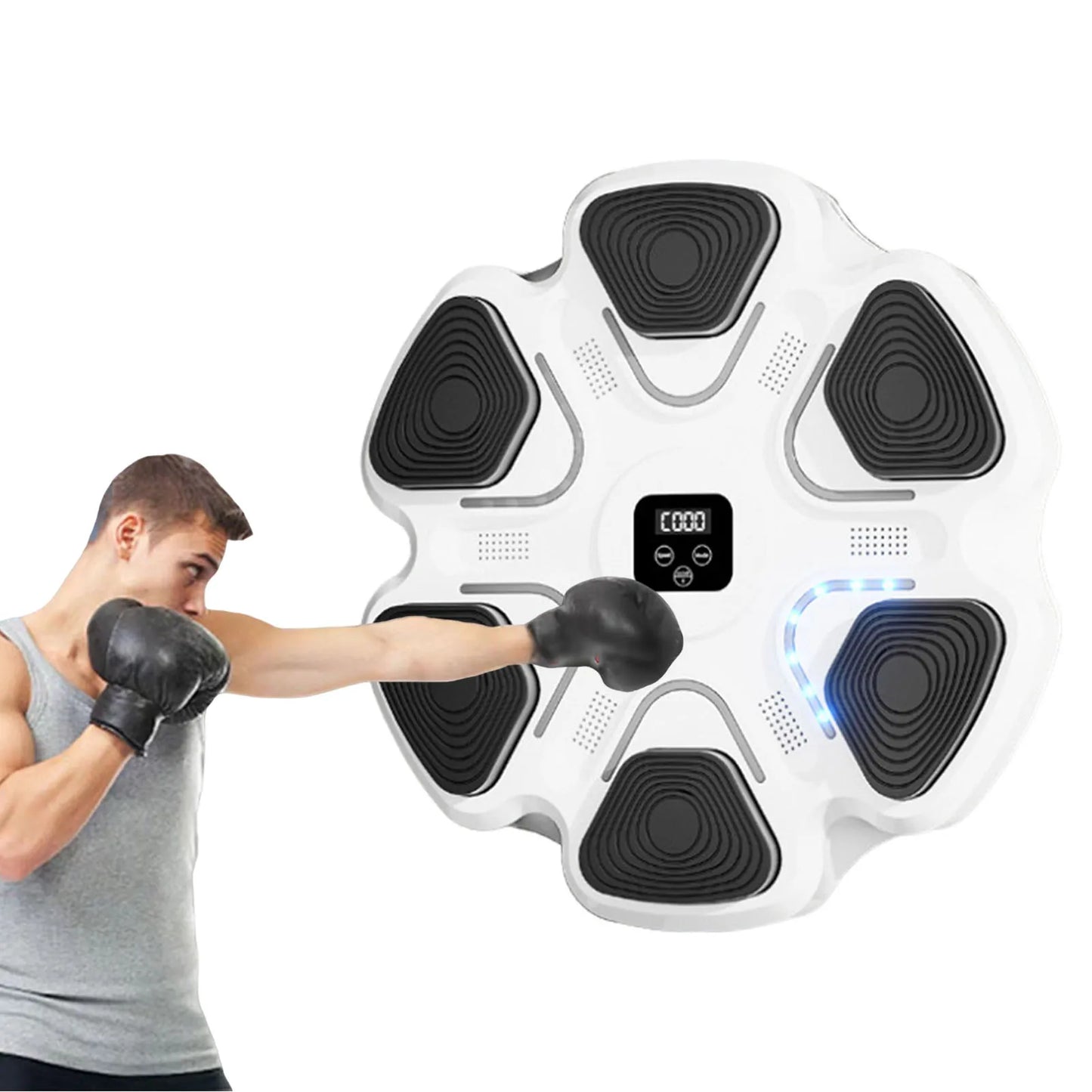 Wall Mounted Musical Boxing Machine Digital Target Training