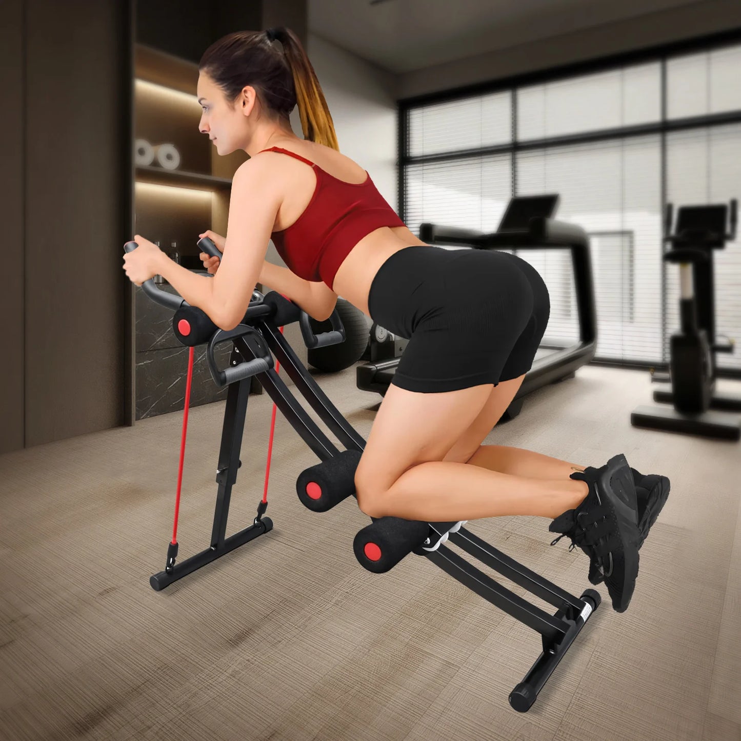 Foldable Ab Machine for Home Gym Core and Abs Training