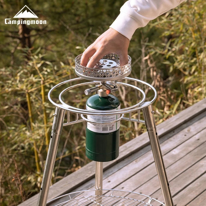 CAMPINGMOON PG-4 Scott Propane Stove Camping Large Diameter Windproof and Stable Pressure Stove Head Portable High Power Gas Stove