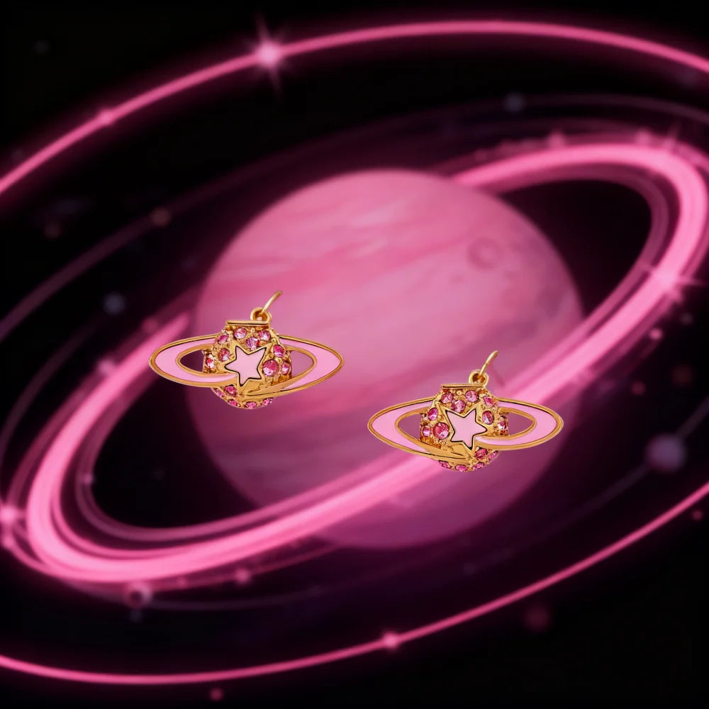 S925 Sterling Silver New DARLENE New Version Meteor Pentagram Earrings Women's Jewelry