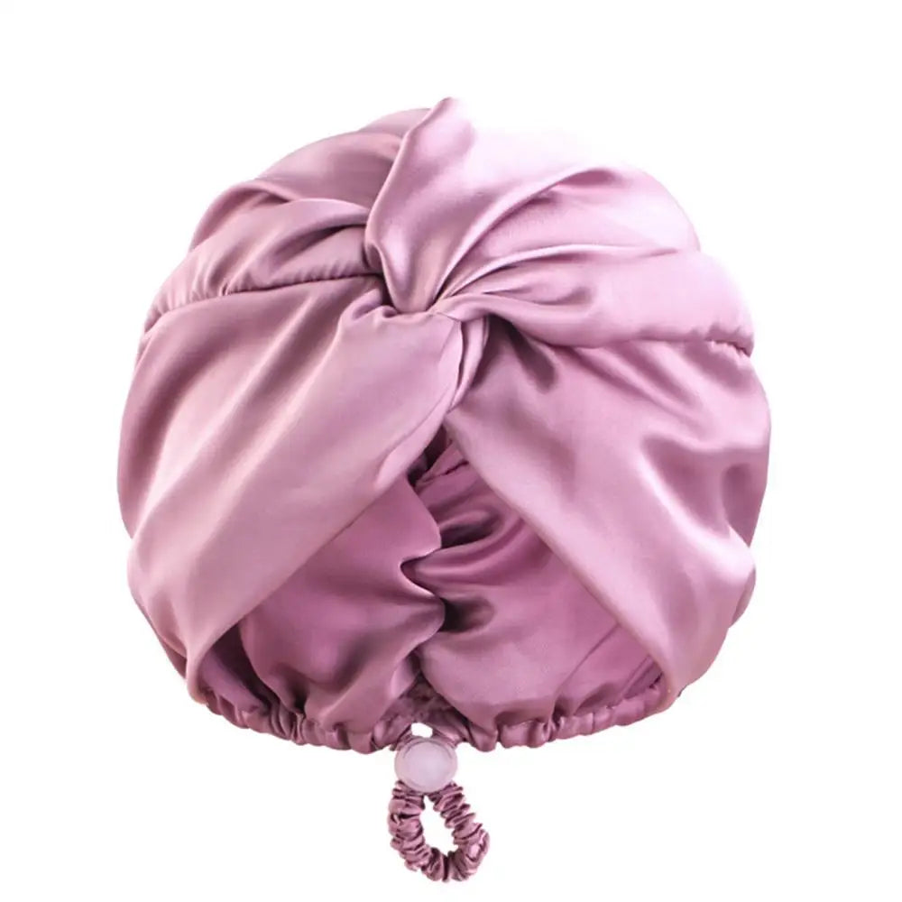 Silk Turban Bonnet For Women Satin Sleep Headwrap Hair