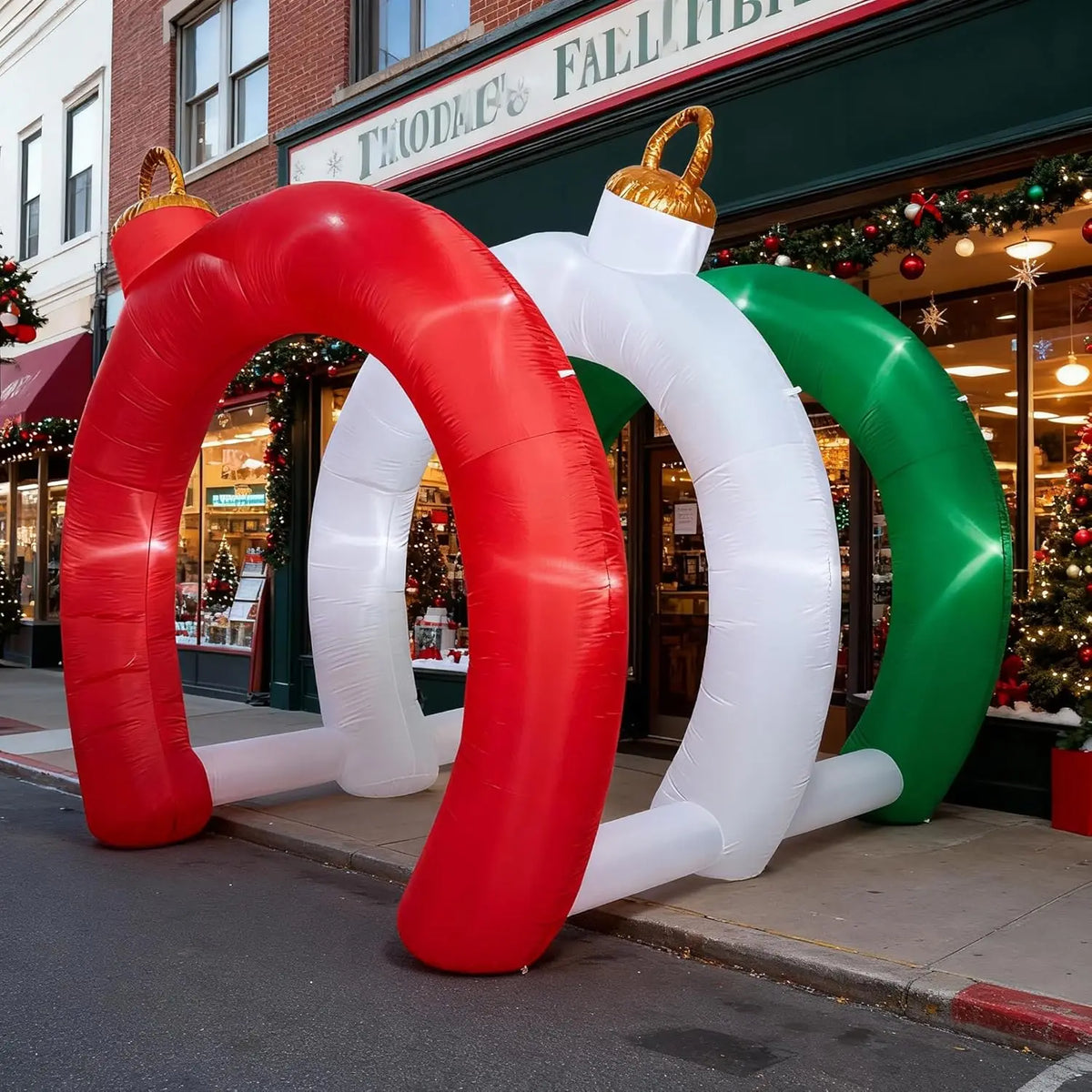 SHXI Christmas Inflatable Ornament Tunnel Archway Outdoor Holiday Decoration