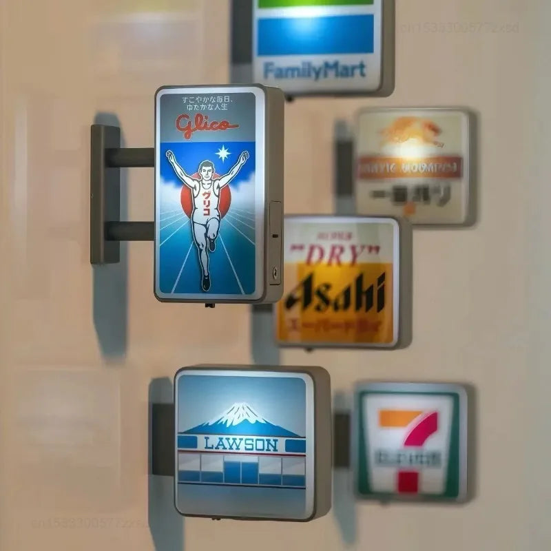 Dotonbori Glico 711 Fridge Magnet Lightboard Sign Advertising