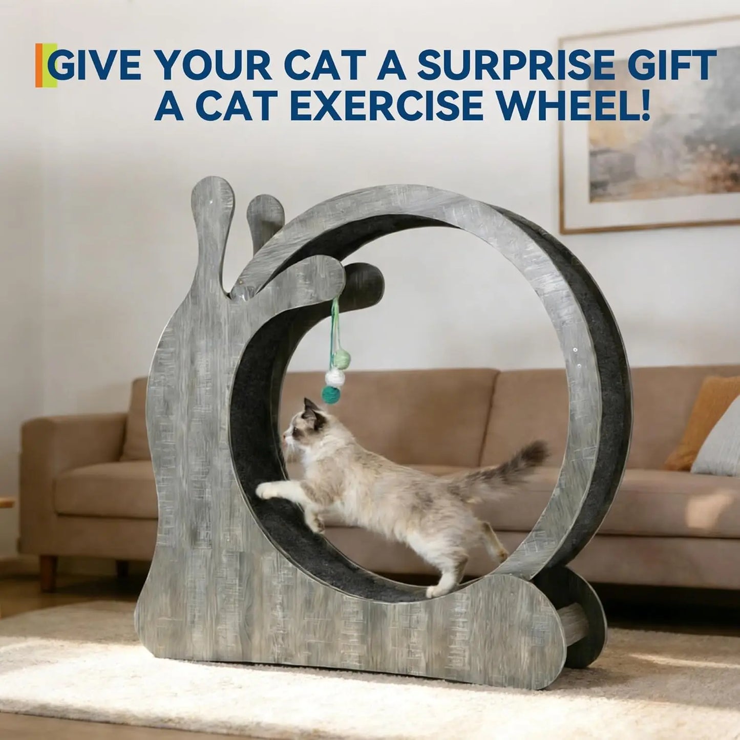 HiMISS Cat Exercise Wheel Indoor Fitness Treadmill For Cats