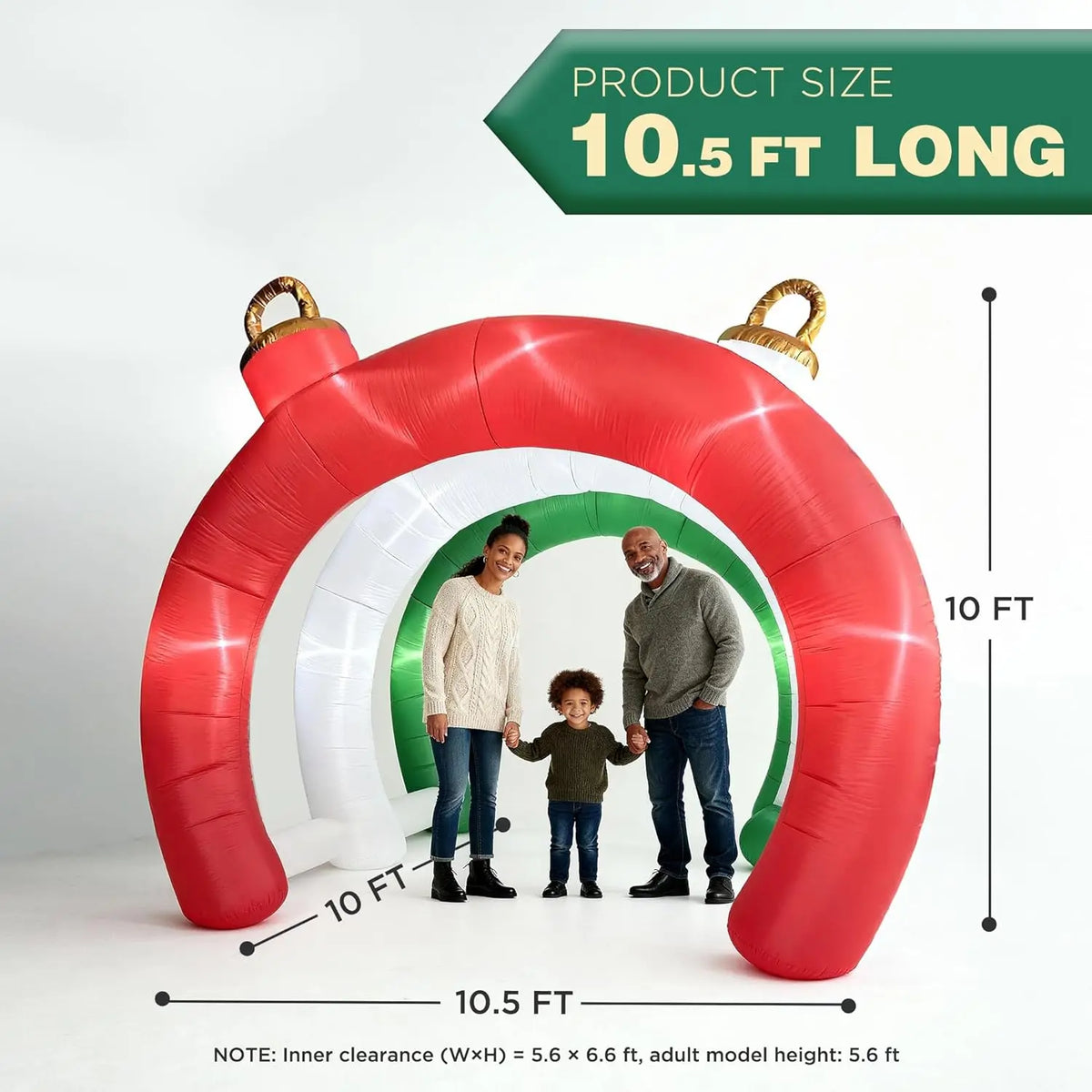 SHXI Christmas Inflatable Ornament Tunnel Archway Outdoor Holiday Decoration