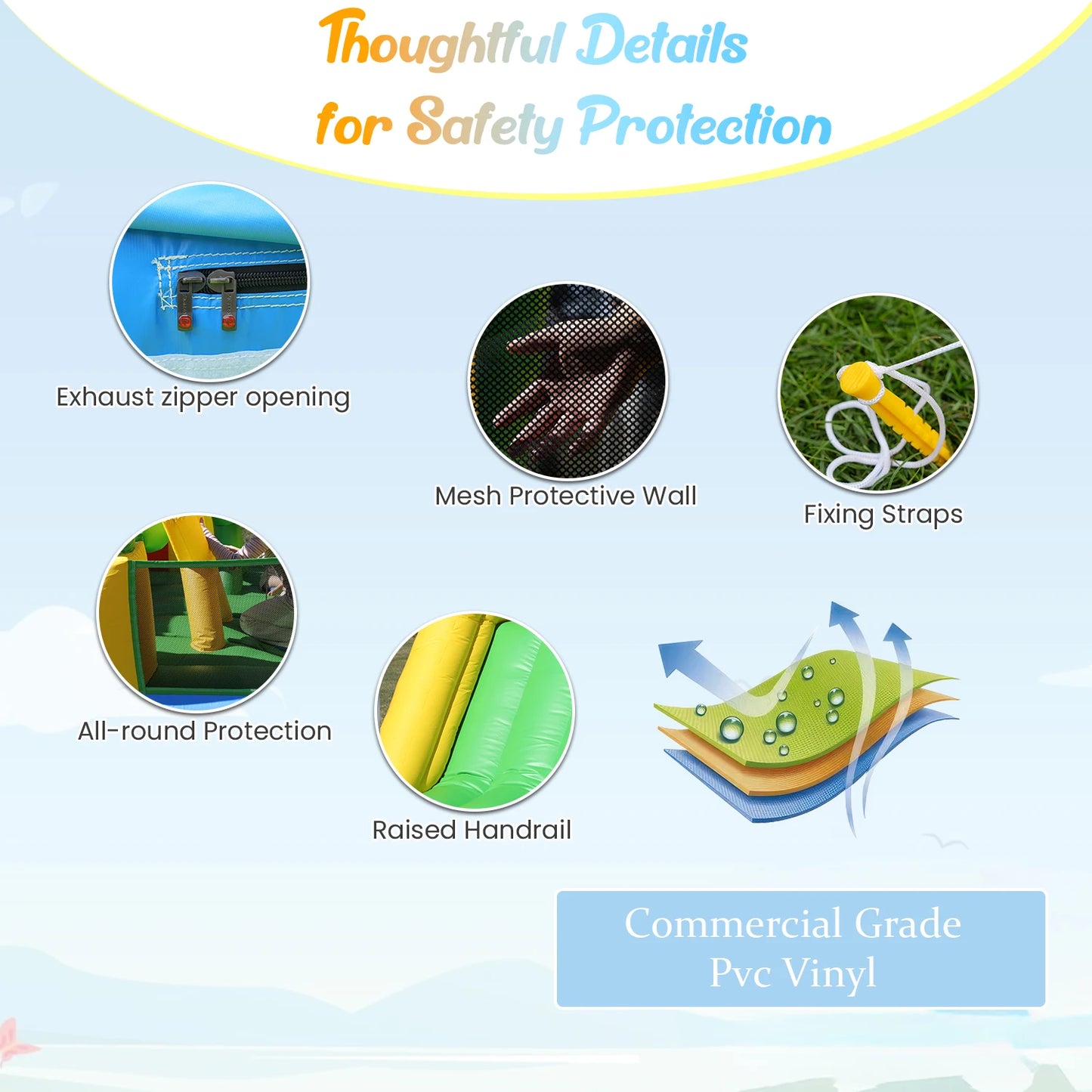 RTS Inflatable Obstacle Bounce Castle With Blower Commercial