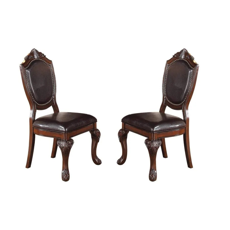 5 Piece Dining Set Round Table And Four Side Chairs