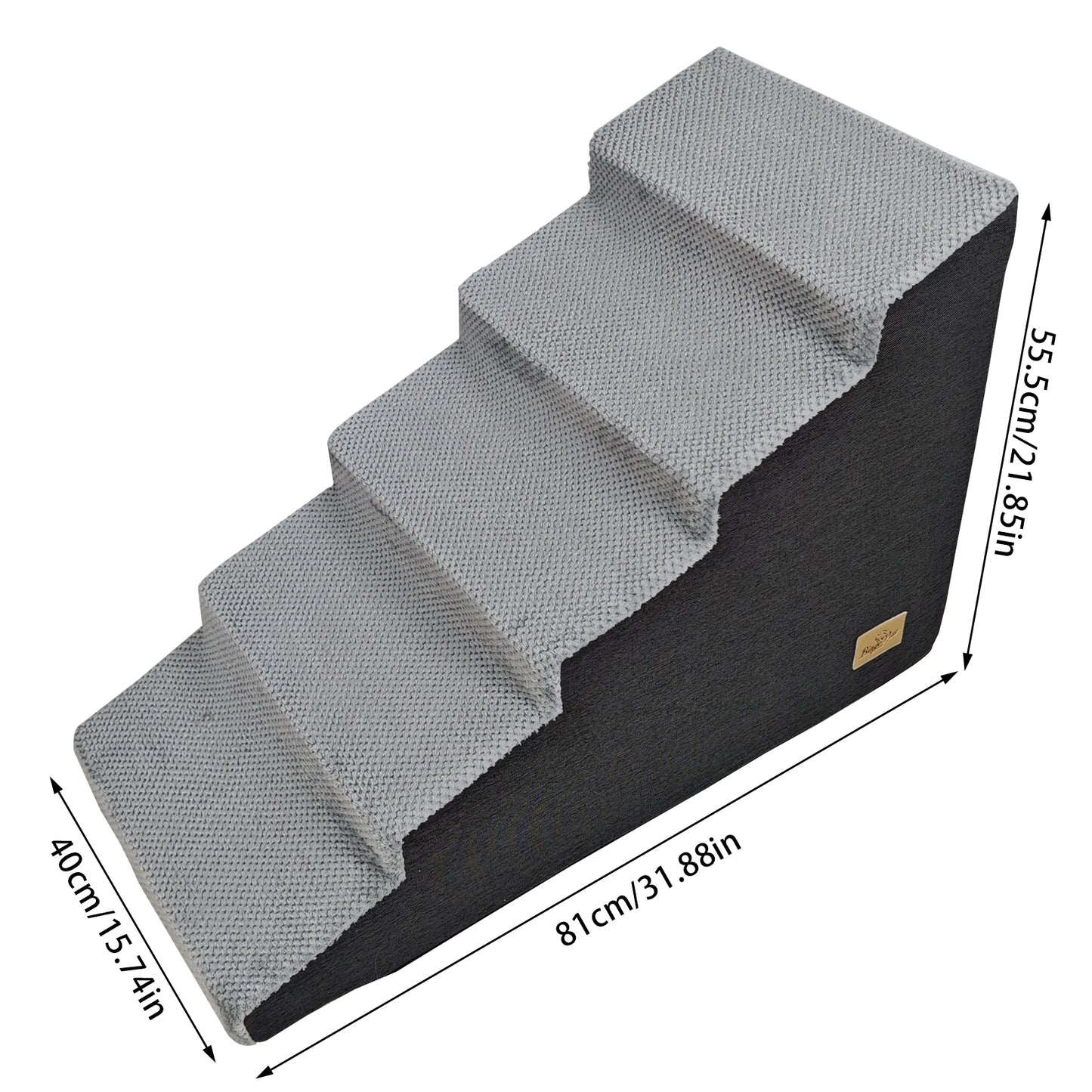 3 To 5 Steps Dog Stairs Ramps High Density Foam Non Slip Sofa Ladder